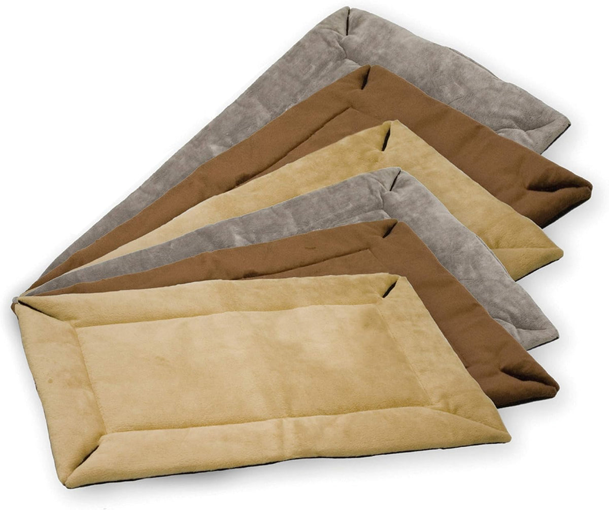 K&H Pet Products Self-Warming Crate Pad, Warming Dog Bed, Machine Washable Dog Mat, Gray X-Small 14 X 22 Inches (Pack of 2)