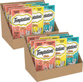 Temptations Cat Treats Classic Crunchy and Soft Cat Treats Variety Pack,6.3 oz. Pouches,(Pack of 12)