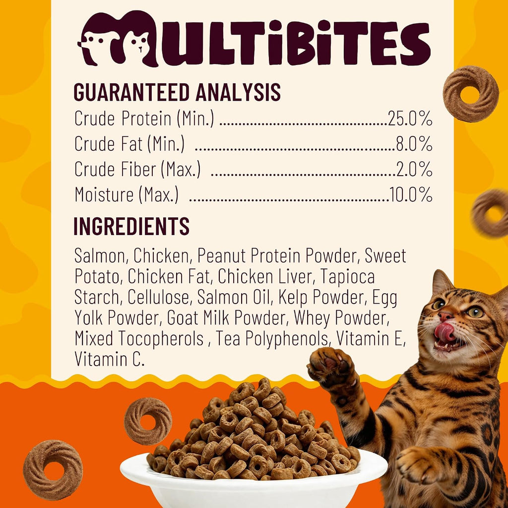 9 oz Salmon Treats for Cats with ensitive Stomach Omega-3