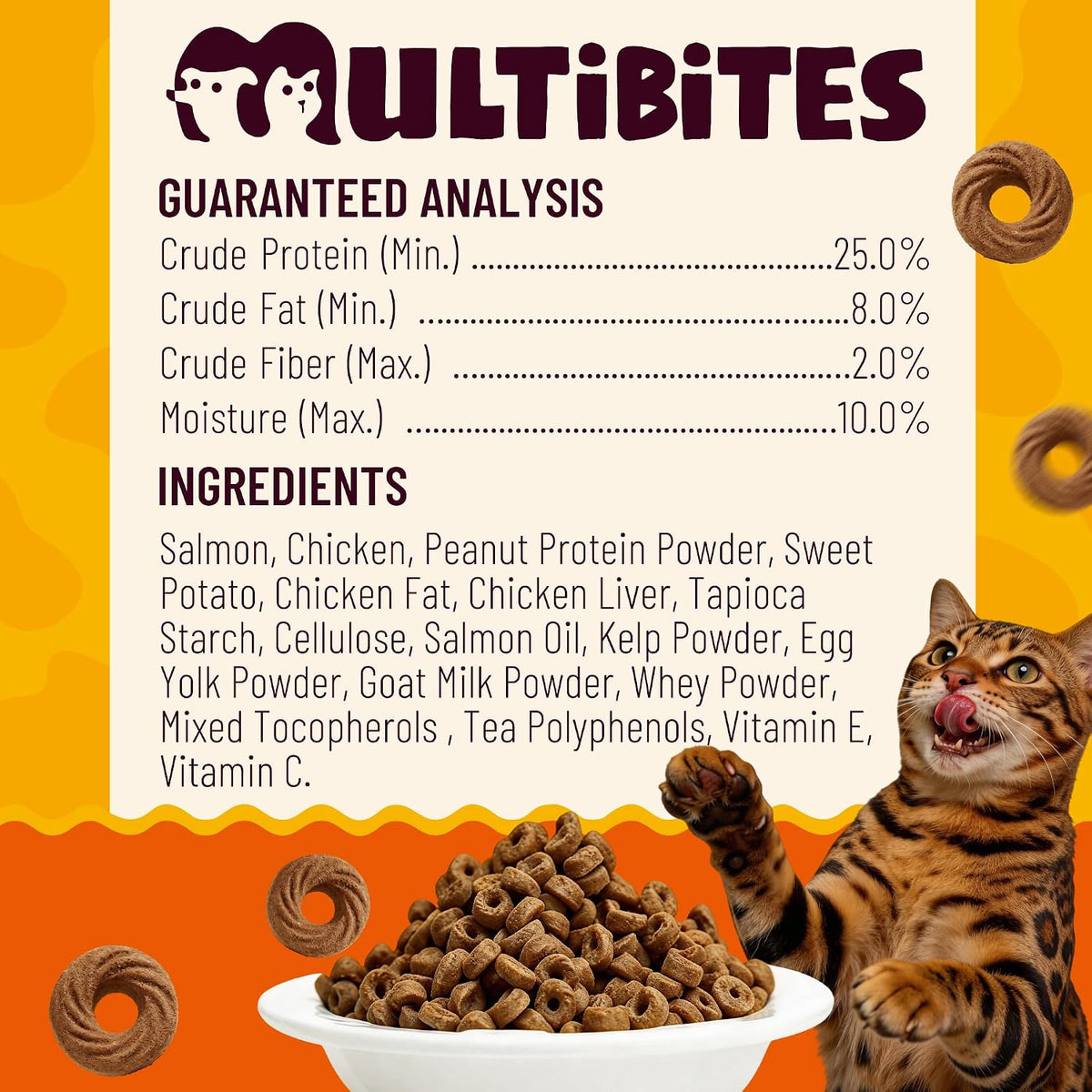 9 oz Salmon Treats for Cats with ensitive Stomach Omega-3