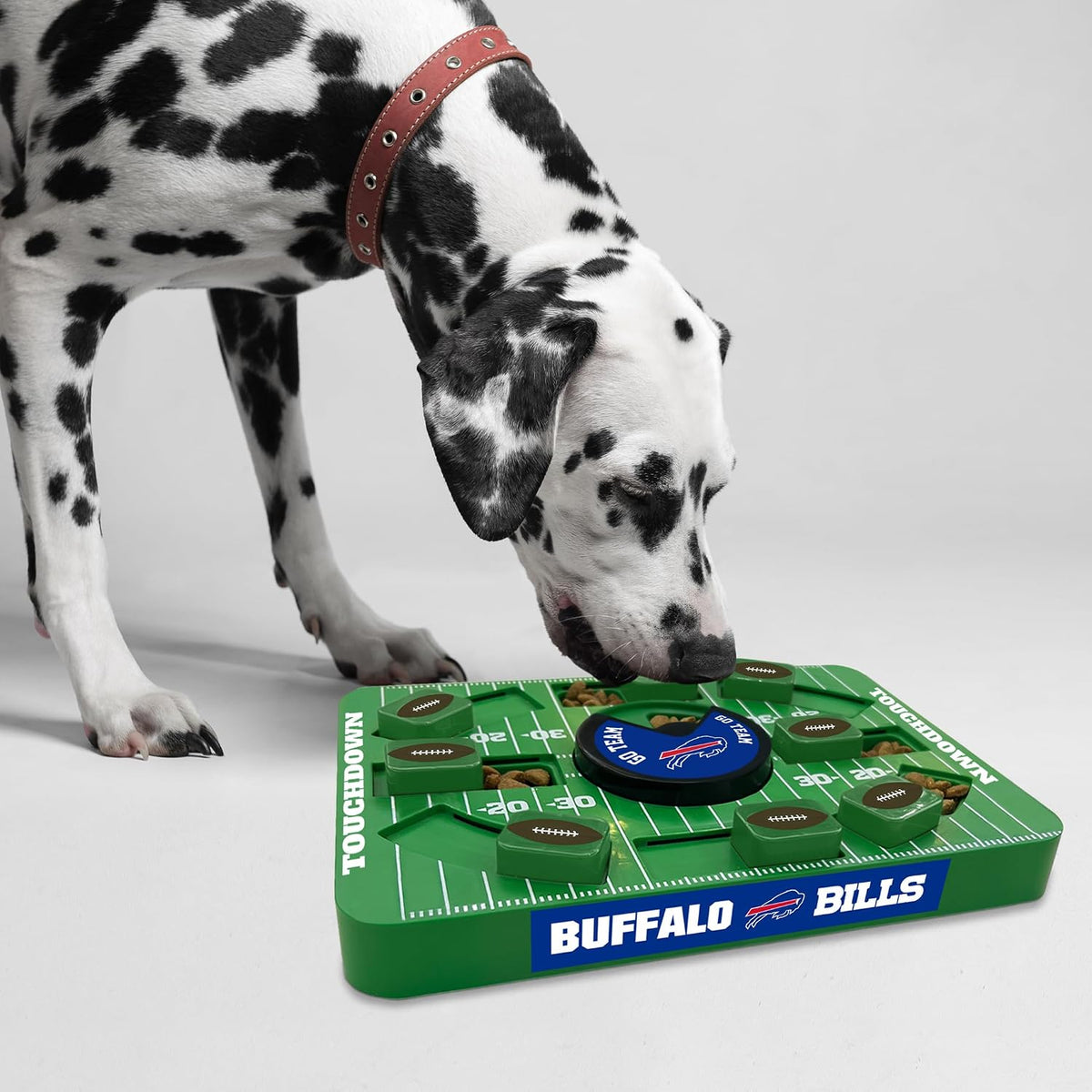 Pets First NFL Buffalo Bills Large Puzzle Toy for Dogs, Slow Feeder Board for Pets, New Bigger Size, Interactive Doggie Treat Toy