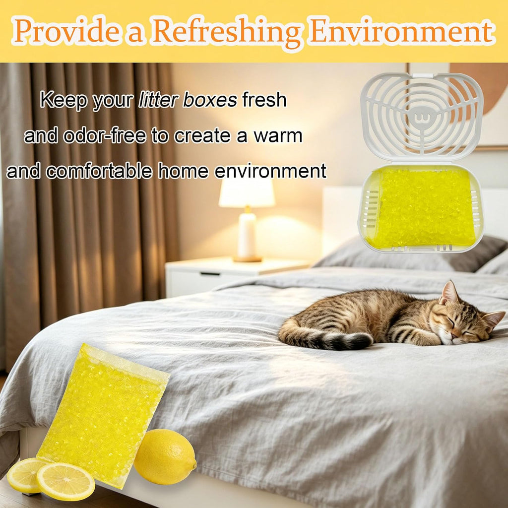 12 Packs Cat Litter Deodorizer Refills Compatible with Whisker OdorTrap Pod