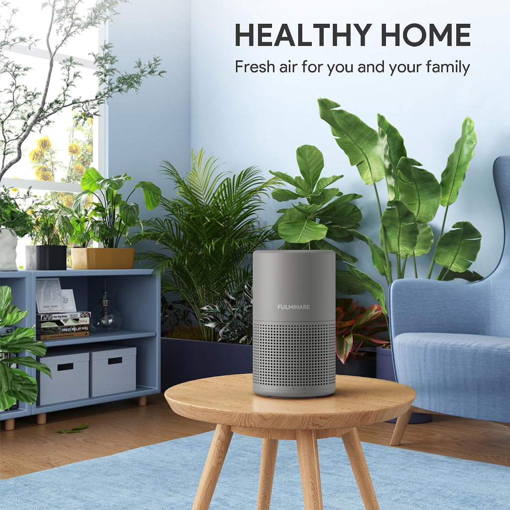 Air Purifiers for Bedroom, FULMINARE H13 True HEPA Filter (Gray 2 Pack)