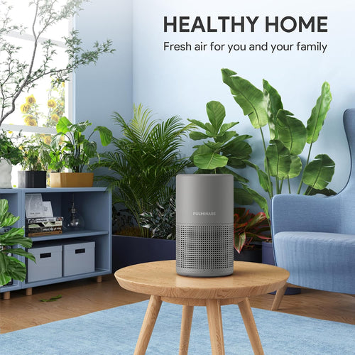 Air Purifiers for Bedroom, FULMINARE H13 True HEPA Filter (Gray 2 Pack)