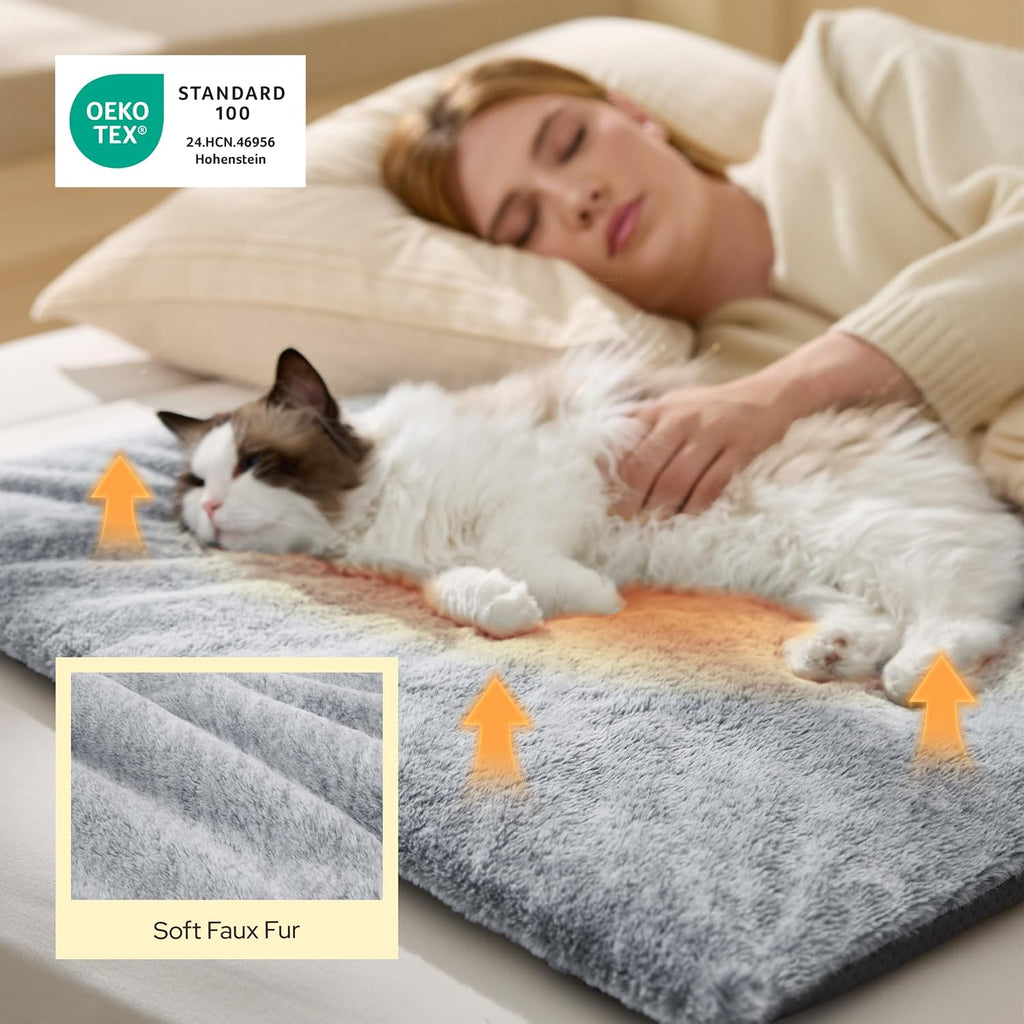 Bedsure Self Warming Cat Bed Mat,Large Pet Extra Warm Self Heating Cat Pad
