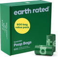Earth Rated Dog Poop Bags on Refill Rolls, 600 Bags, Lavender | Guaranteed Leak Proof and Extra Thick Waste Bag Refill Rolls