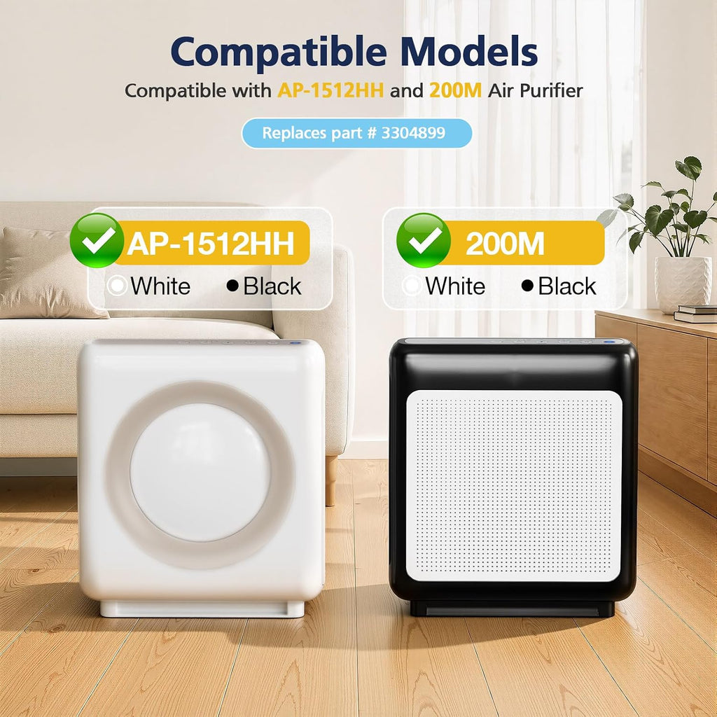 4 Pack Airmega AP-1512HH Filter Replacement for Coway Air Purifier