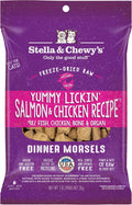Stella & Chewy's Freeze-Dried Raw Cat Dinner Morsels - Premium Salmon & Chicken Recipe with 98% Wild-Caught & Cage-Free Protein - Natural Grain-Free Cat & Kitten Food - Made in USA - 1 oz (Pack of 6)