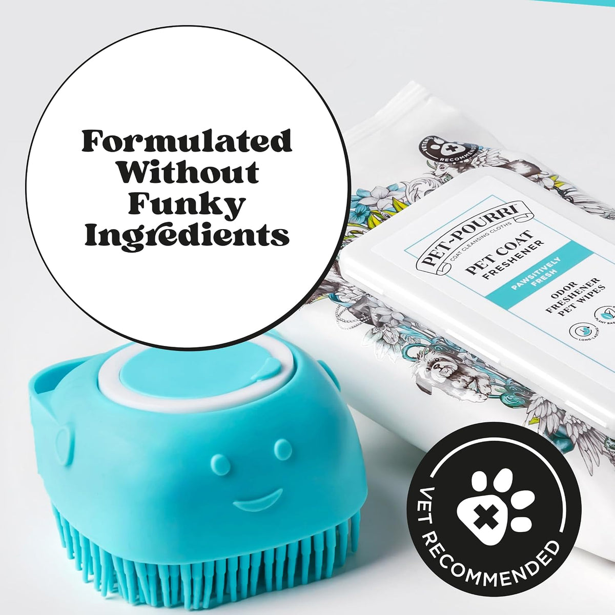 Pet-Pourri Pawsitively Fresh Deodorizing Pet Wipes, 50 Count