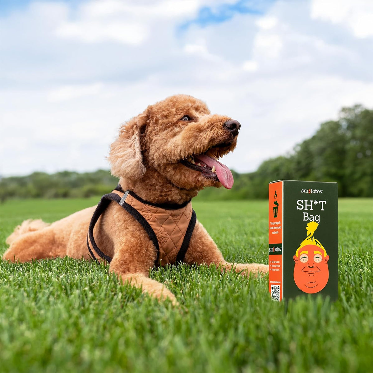 Dog Poop Bags Rolls, Unscented, Leakproof, Stable Genius, 60 Bags | The original viral bag — 4 pet waste refills, 15 per roll, easy tear-off. Unscented, 4 Rolls