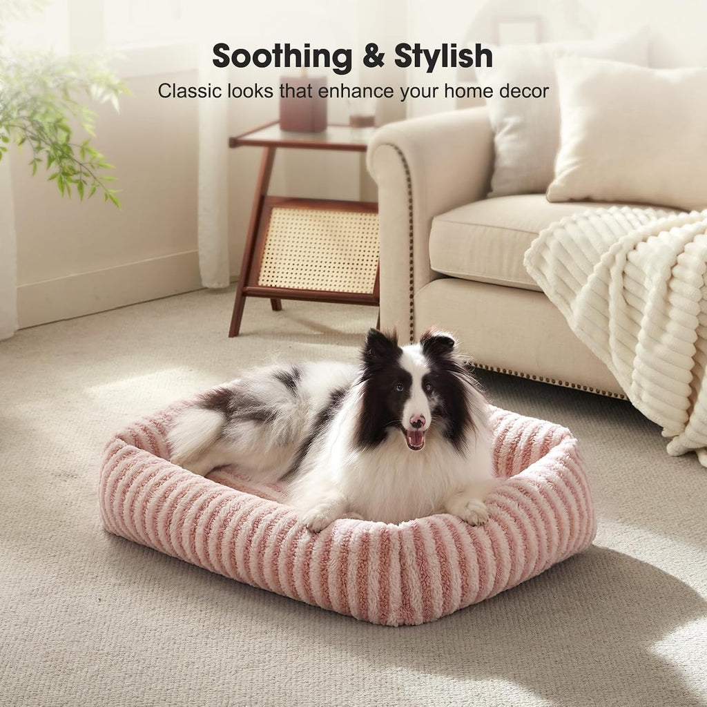 MIXJOY Dog Beds for Small Dogs Cats，Small Dog Bed Washable,20" Pink