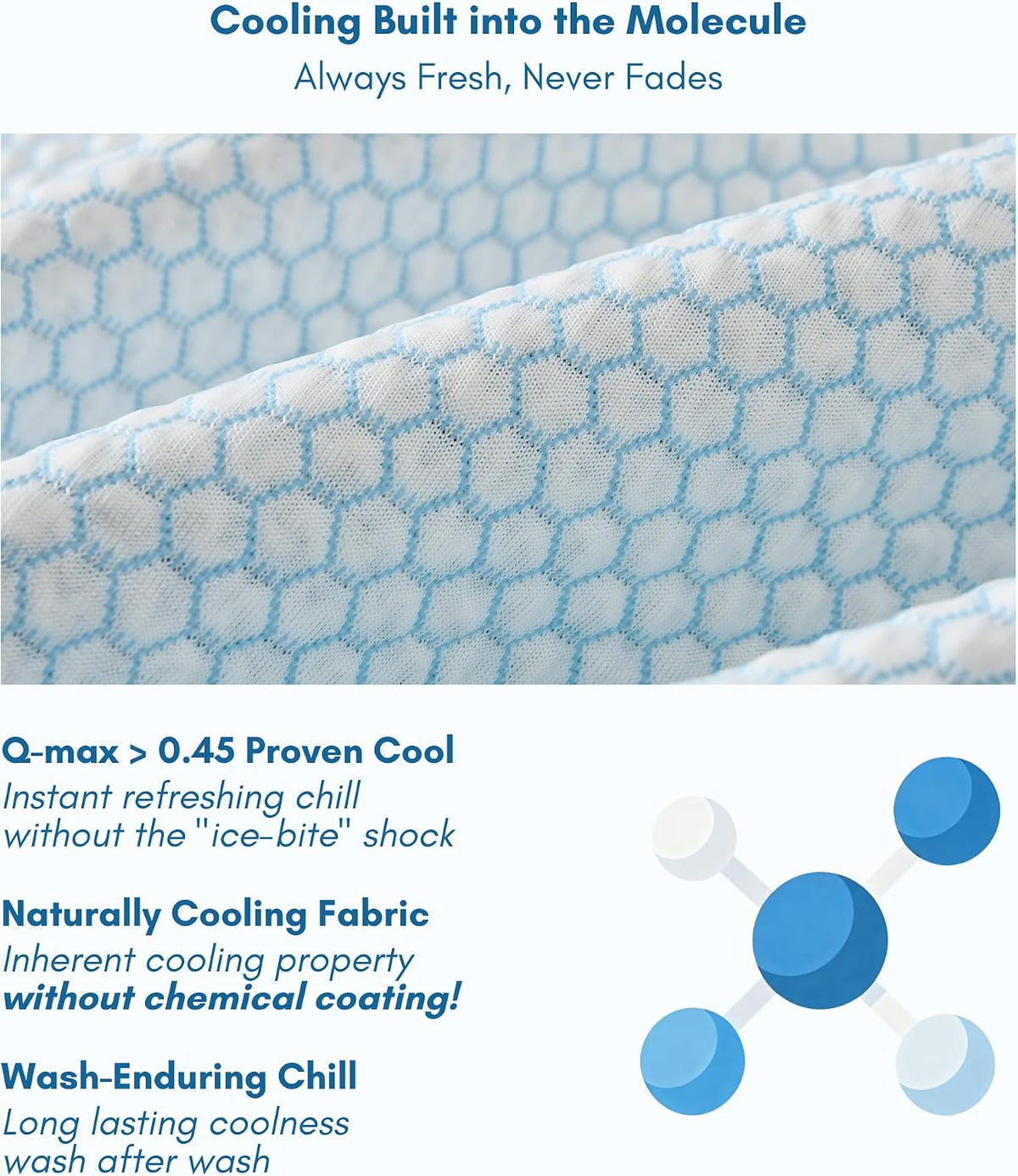 Petfelix FrostPlus Cooling Mat for Dogs Qmax>0.45 Breathable Dog Cooling Mat Chemical Free Fabric Cooling Dog Bed for Cats and Small Animals Non Slip Washable Scratch Resistant, M, 28''*20''