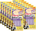 INABA Churu for Cats, Functional, Creamy Lickable Purée Cat Treat for Indoor Care and Hairball Control with Taurine & Vitamin E, 0.5 Ounces Each, 48 Tubes (4 per Pack), Tuna Recipe