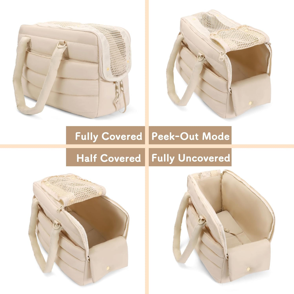 Dog Purse Carrier for Small Dog Cat up to 13lbs, Lightweight Pet Carrier