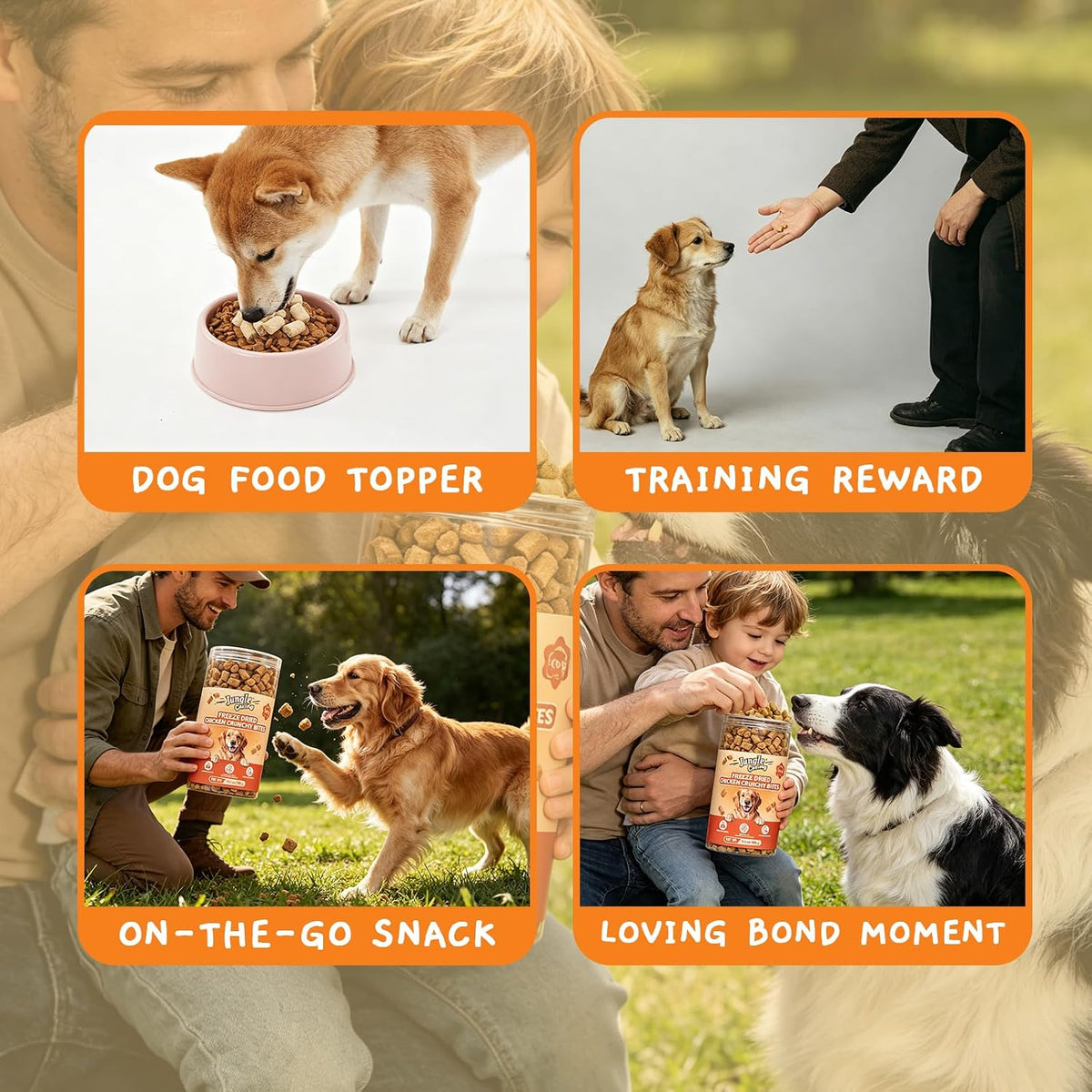 Jungle Calling Freeze Dried Raw Chicken Dog & Cat Treats, 720 Pcs, 10.6 oz