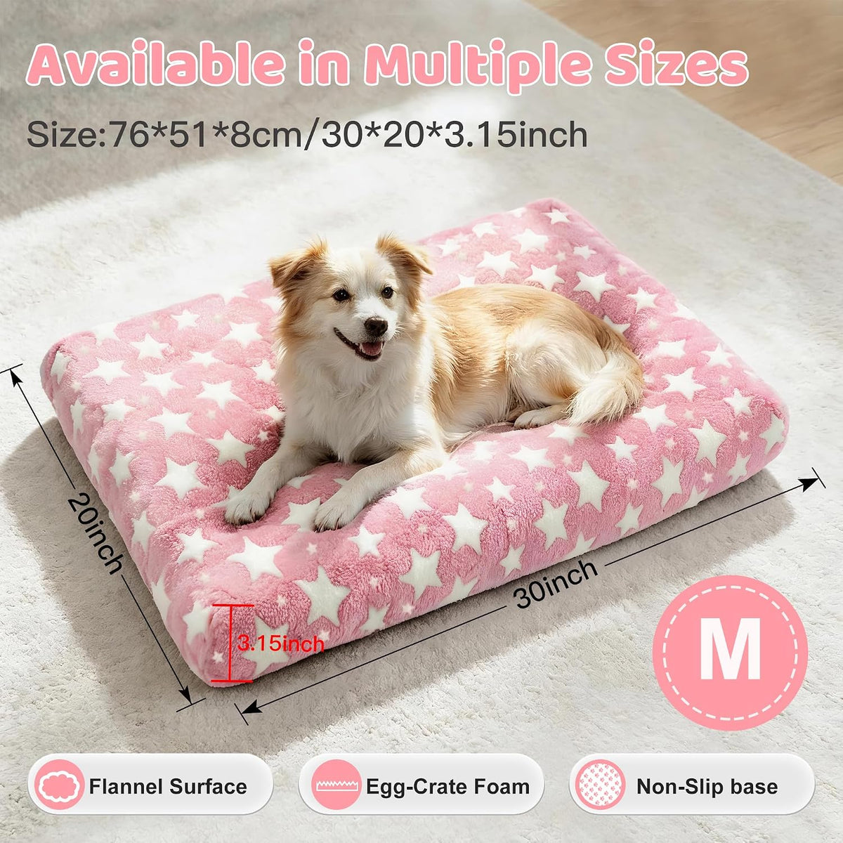 Orthopedic Dog Bed for Large Dogs with Removable Washable Cover