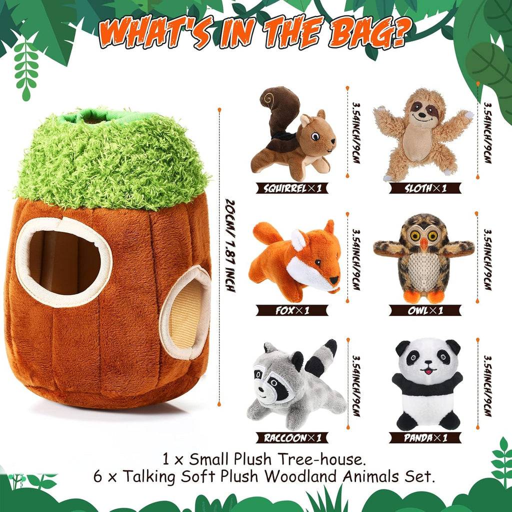 Skylety 7 Pieces Hide and Seek Dog Toys, Cute, Small