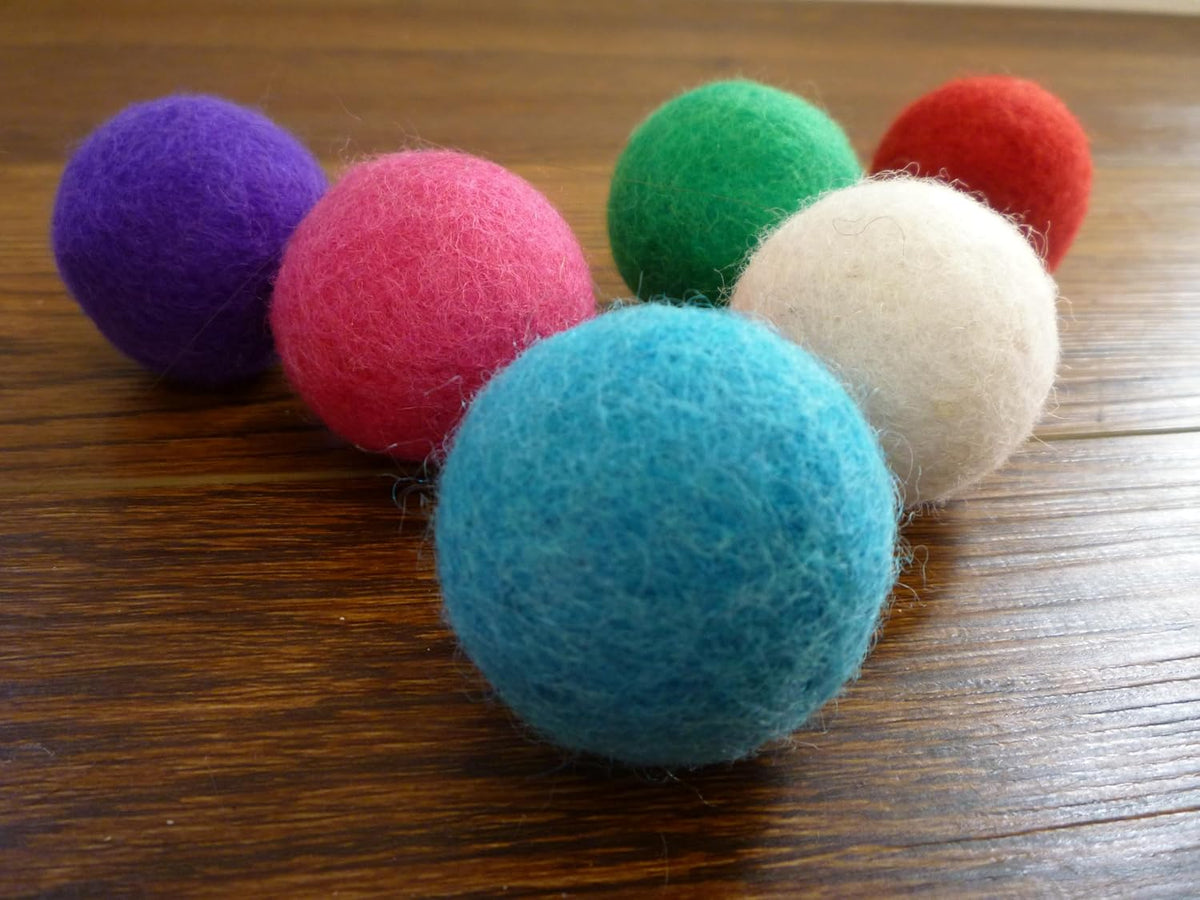 Wool Cat Toys, Variety Pack, 6 PCS