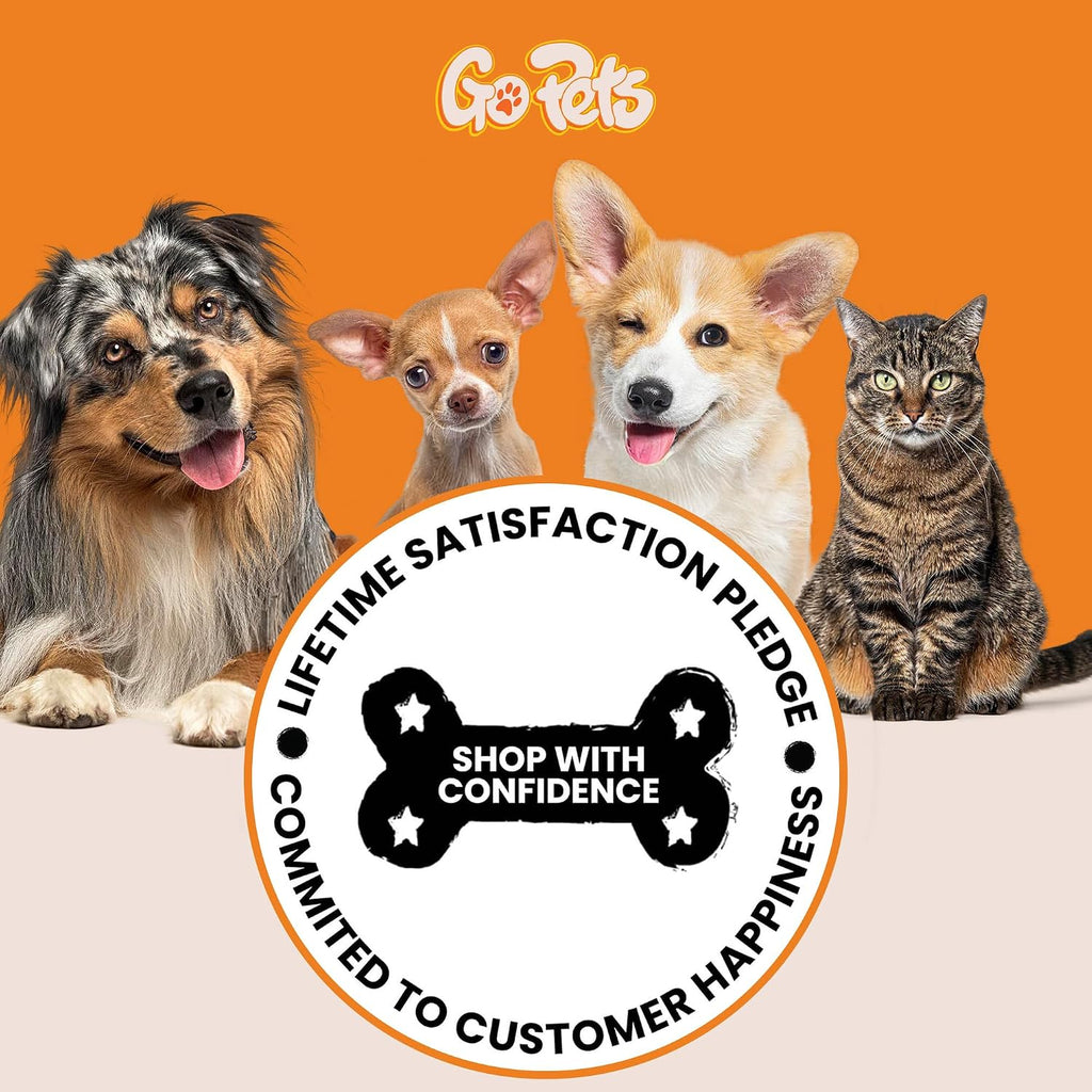 GoPets Nail Clipper for Large Dogs & Cats, Quick Sensor Safety Guard | Heavy Duty Trimmer for Thick Nails, Stainless Steel Blades, Grooming Tool for Pets, Non-Slip Handle Built-in Nail File 