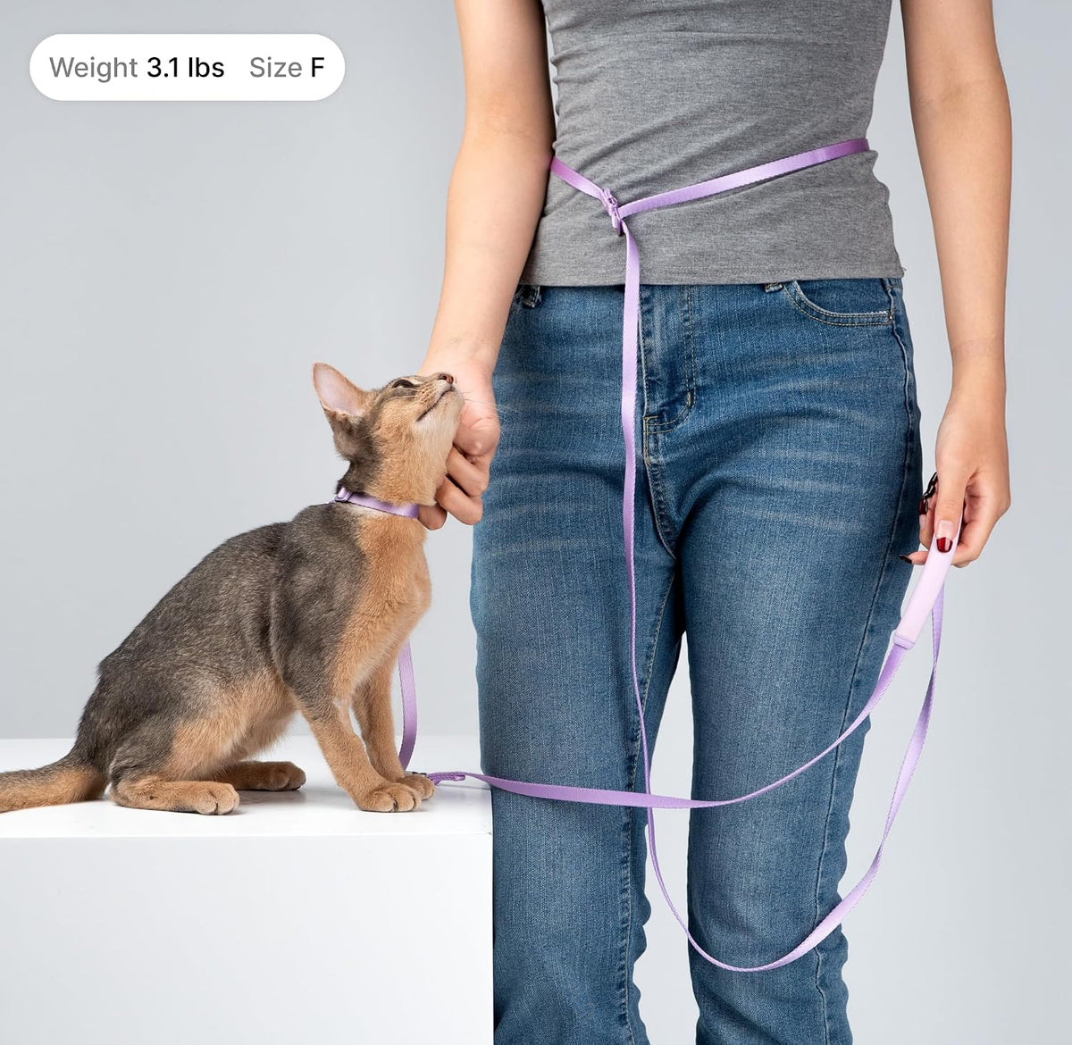 Ultra Lightweight Cat Leash Adjustable Cat Leash, Vivid Red