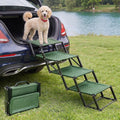 4‑Step Dog Stairs for Car Trunk, 17" Wide Foldable Lightweight Pet Stairs