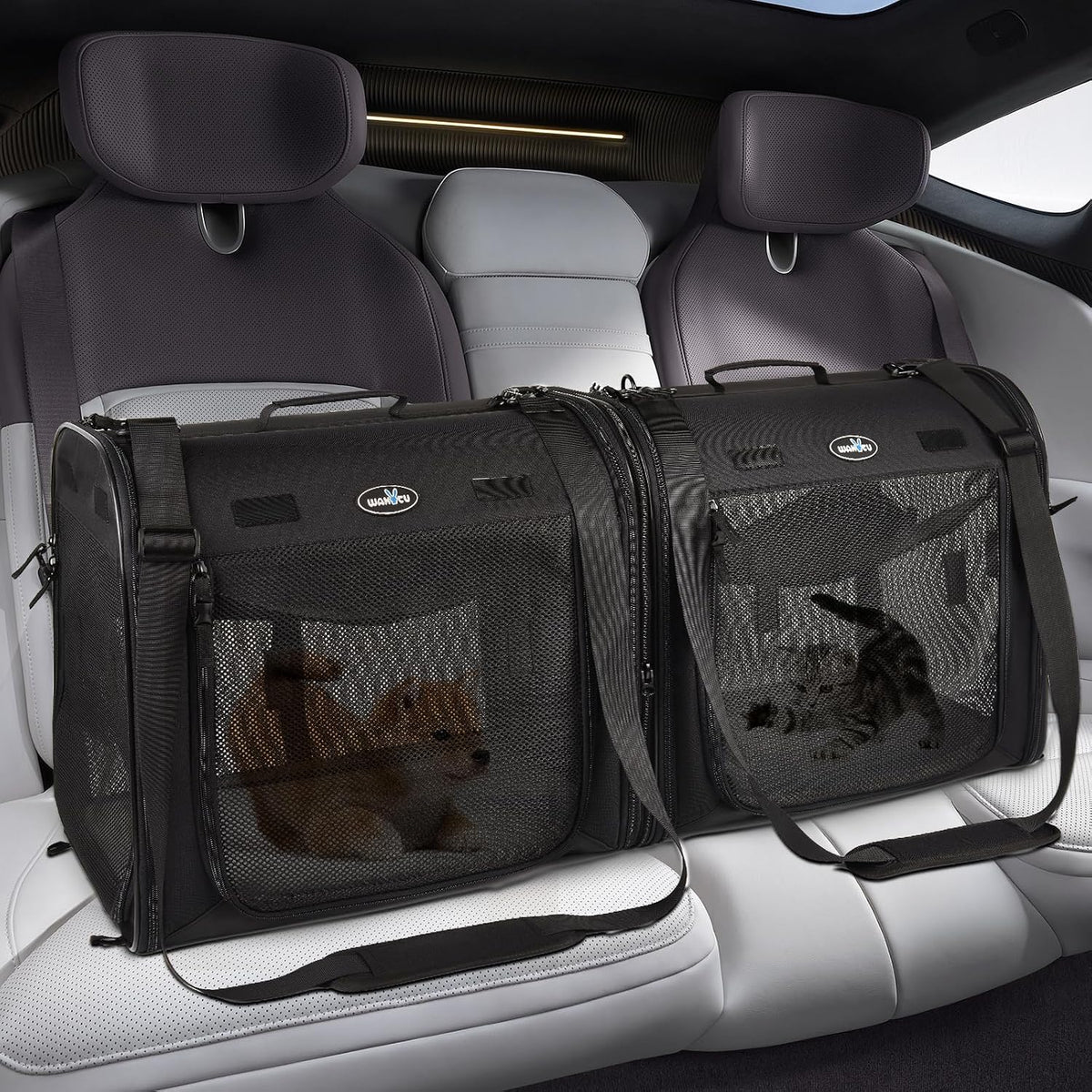 Wakytu 2-in-1 Pet Carrier for Cats & Dog, Travel Carrier for Camping