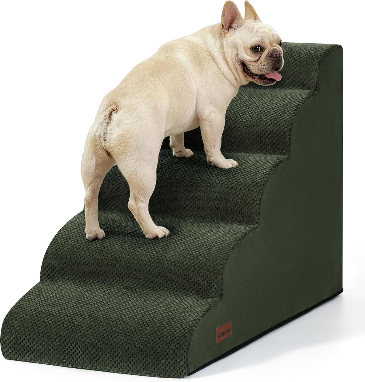 Aodisman Dog Stairs for High Beds,5 Step Pet Ramp for Dogs and Cats,22.4" H