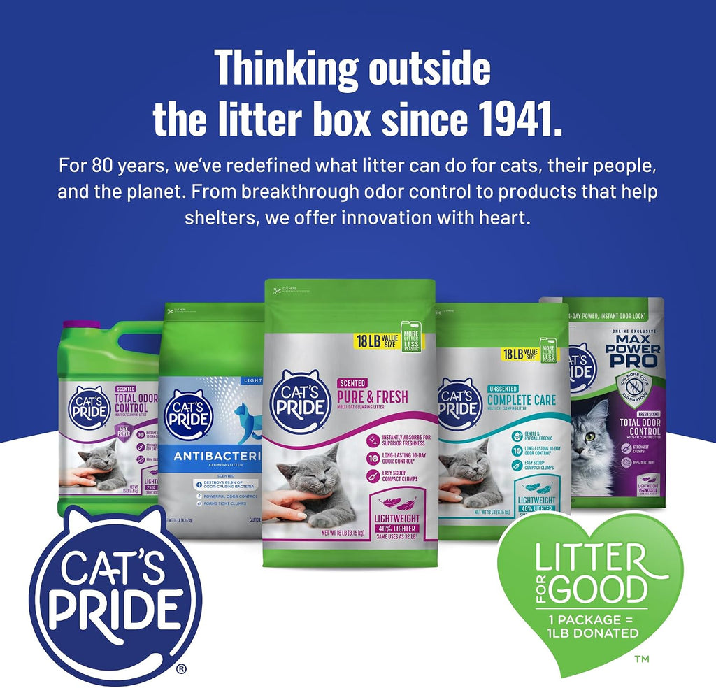 Cat's Pride Complete Care Hypoallergenic Unscented Litter 18lb