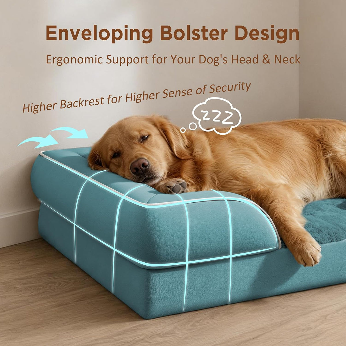 Comfort Expression Waterproof Orthopedic Dog Beds for Extra Large Dog
