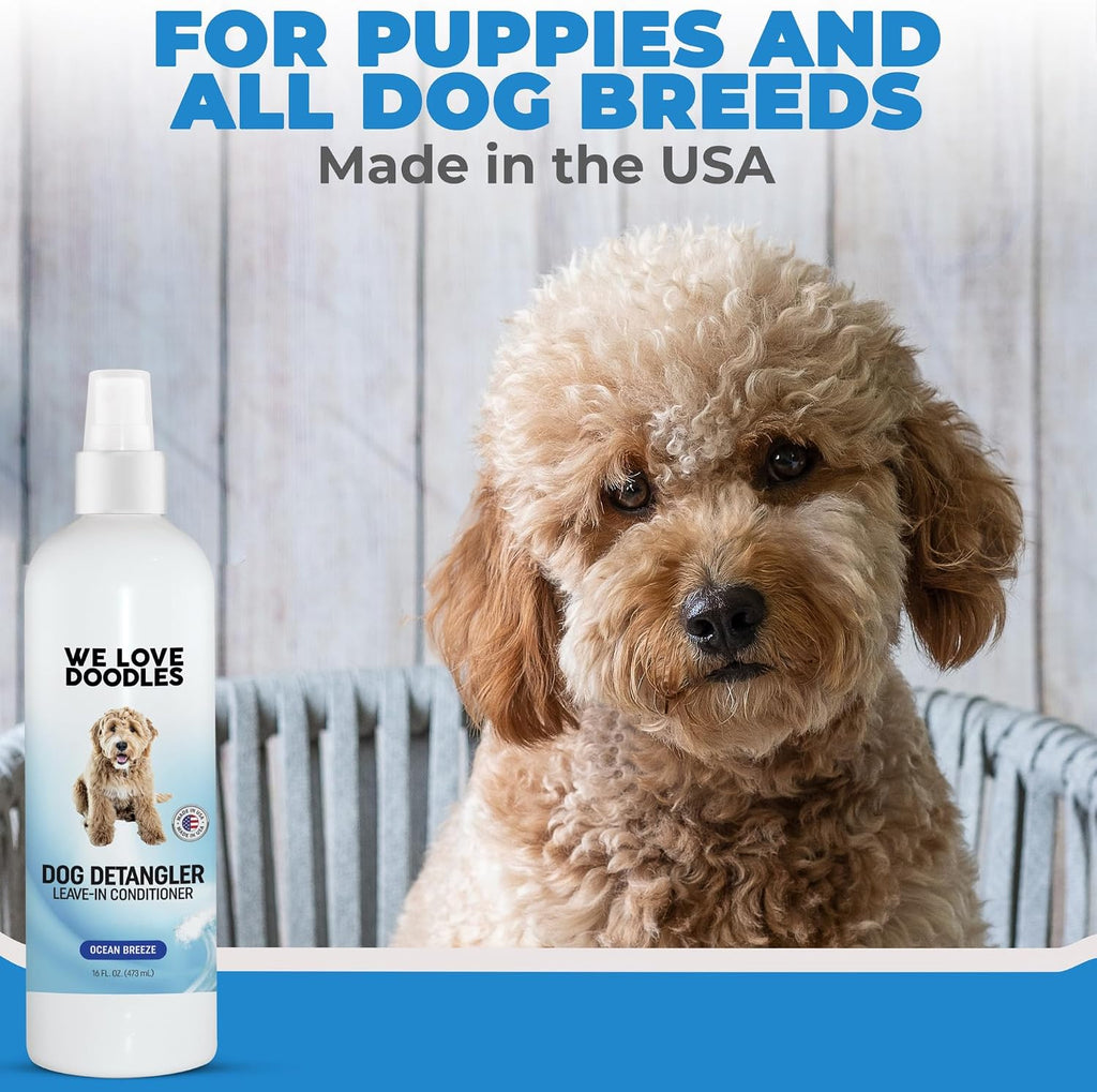 Dog Detangler Spray, Leave-in Conditioner Spray for Dogs, Ocean Breeze 16oz