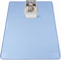 Silicone Cat Litter Mat for Litter Box 50”x35” Large Cat Mat, Blue | Waterproof, Non-Slip, Leak-Proof Rug Mat with Lip, Easy to Clean, Extra Large Litter Catcher Mat for Floor