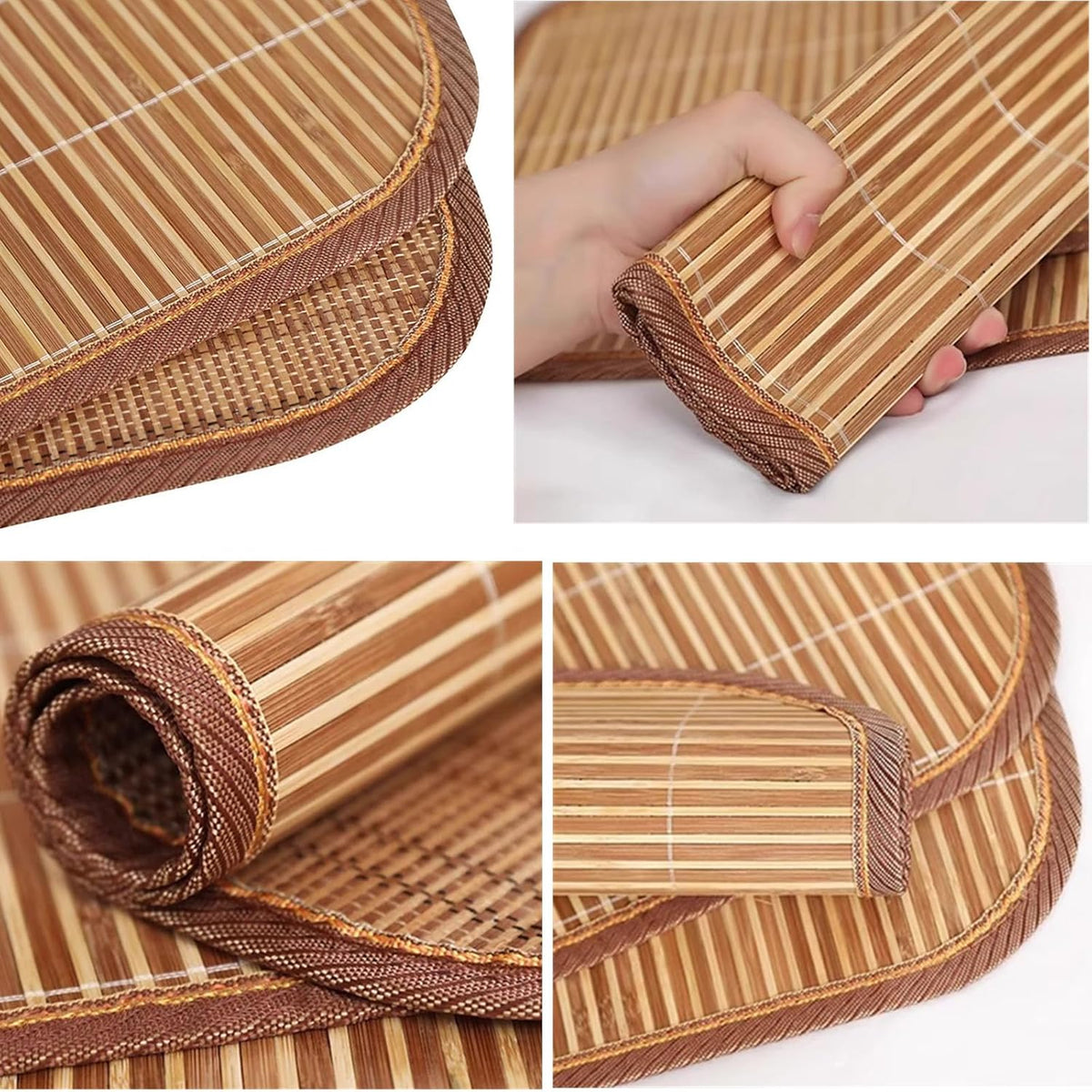 Hotrend Bamboo Pet Cooling Mat Double Sided Summer Sleeping Pad Anti-Scratch Wear Resistant Pet Bed for Small Medium Dogs Cats Foldable Breathable Sofa Car Seat Cooling Cushion Gift 50 * 40cm