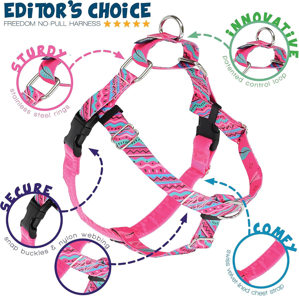 2 Hounds Design Freedom No Pull Dog Harness and Leash, 1" MD, 1980s
