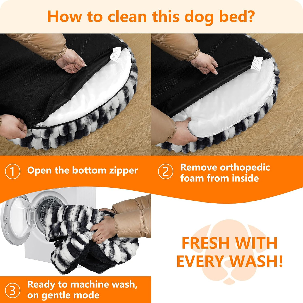 Dwanton Orthopedic Waterproof Medium Dog Bed Sofa, Gel Memory Foam, 36"