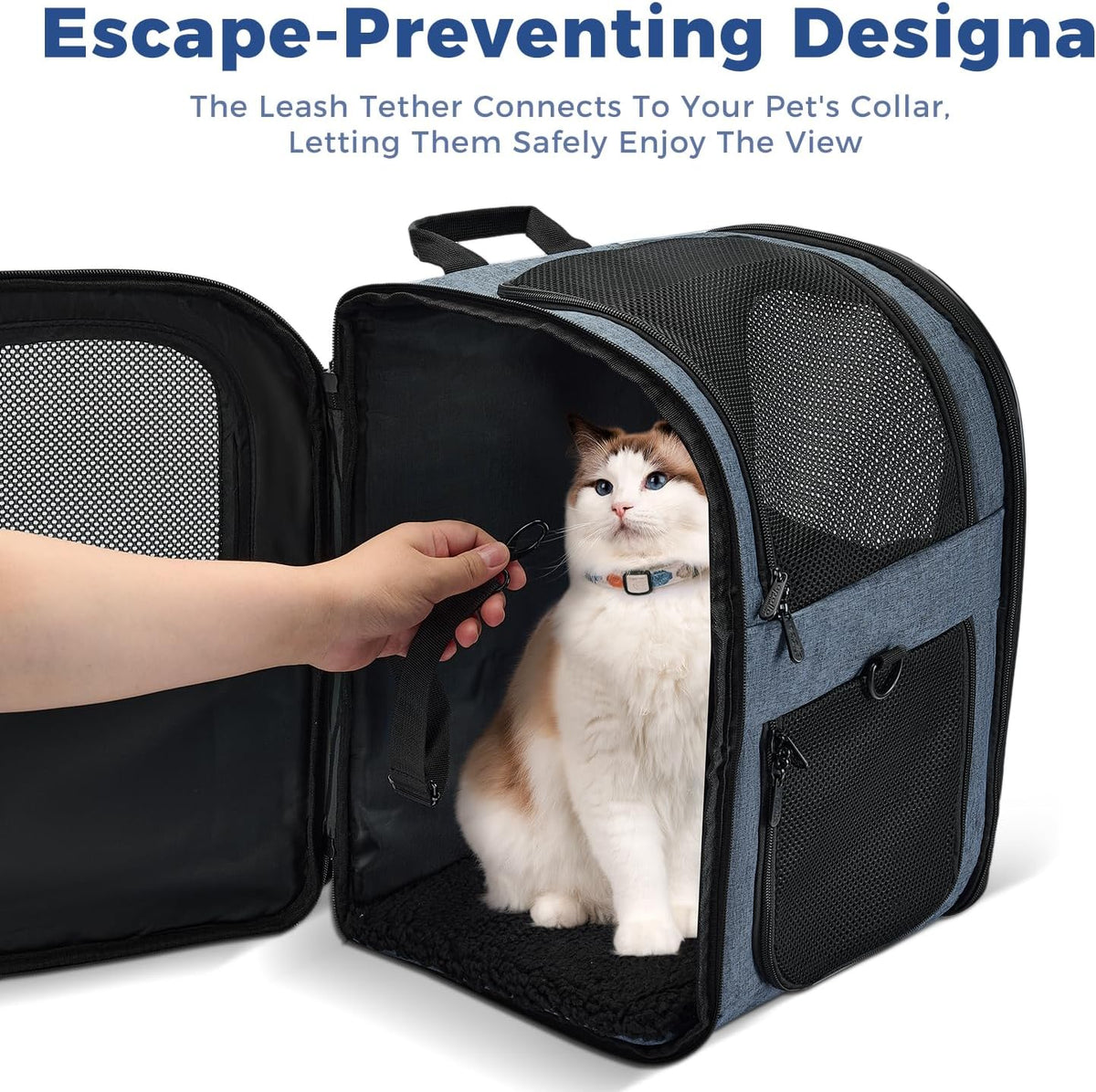 Apollo Walker Cat Backpack Carrier, Support Frame, 16 lb Weight Capacity