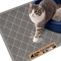 GORILLA GRIP Cat Litter Mat, Coiled Mesh Trapping Mats, 24x17 Gray