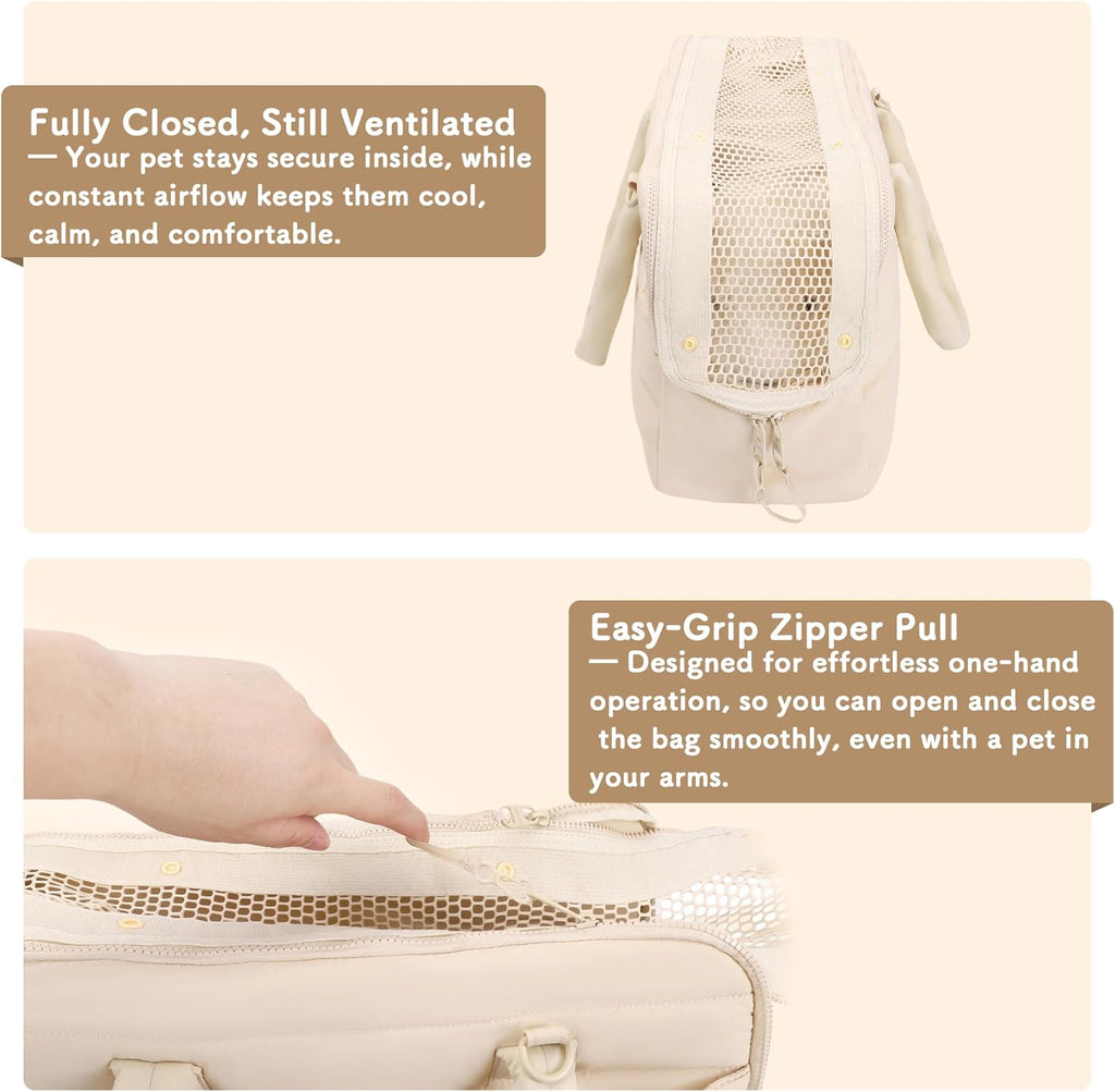 Dog Purse Carrier for Small Dog Cat up to 13lbs, Lightweight Pet Carrier