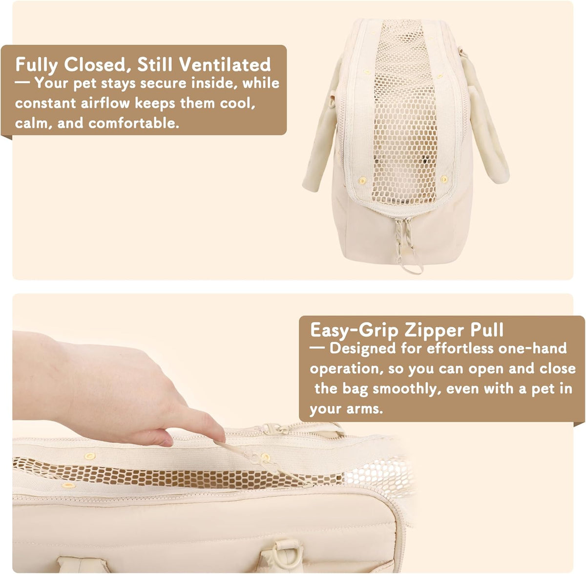 Dog Purse Carrier for Small Dog Cat up to 13lbs, Lightweight Pet Carrier