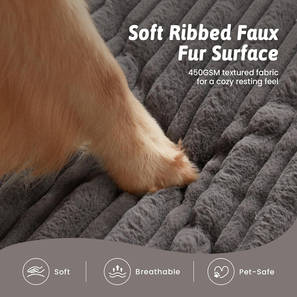 COZY KISS Orthopedic Washable Dog Bed for Small Dogs, Removable, Grey