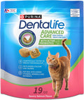 Dentalife Purina Dental Cat Treats, Savory Salmon Flavor, 19 oz Pouch