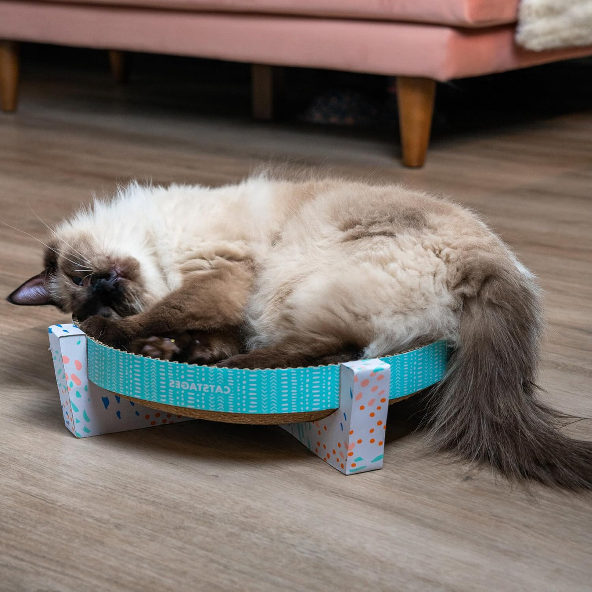 Catstages Scratch, Snuggle & Rest 2-in-1 Cat Scratcher & Lounger, 13.4"