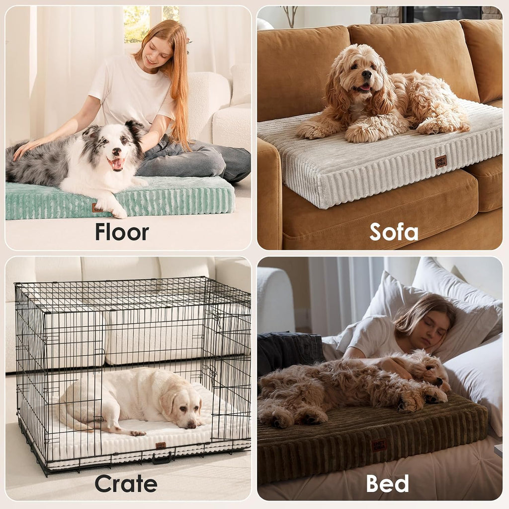 EHEYCIGA Orthopedic Dog Bed Medium Size Dog, 30"x20" Washable Pet Bed