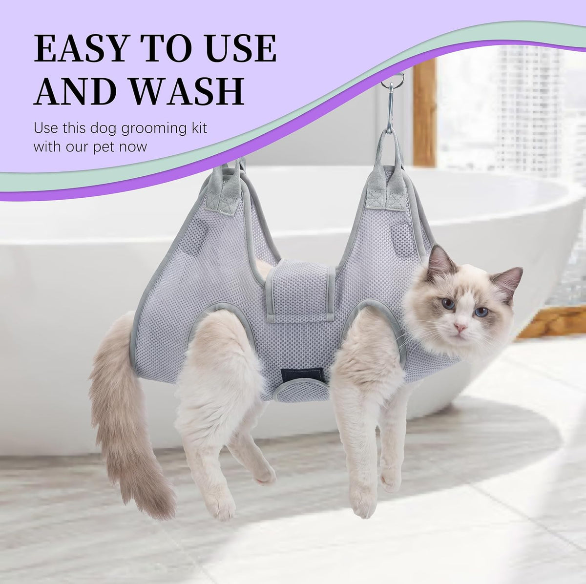 PatiencET Cat Grooming Hammock Kit