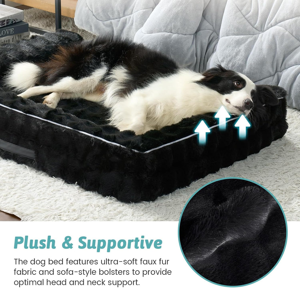 COZY KISS Orthopedic XL Dog Bed for Large Dog, Washable Pet Bed