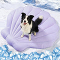 Q-Max>0.5 Dog Cooling Mat (Cool&Warm) 40''×40'', L, Shell Purple