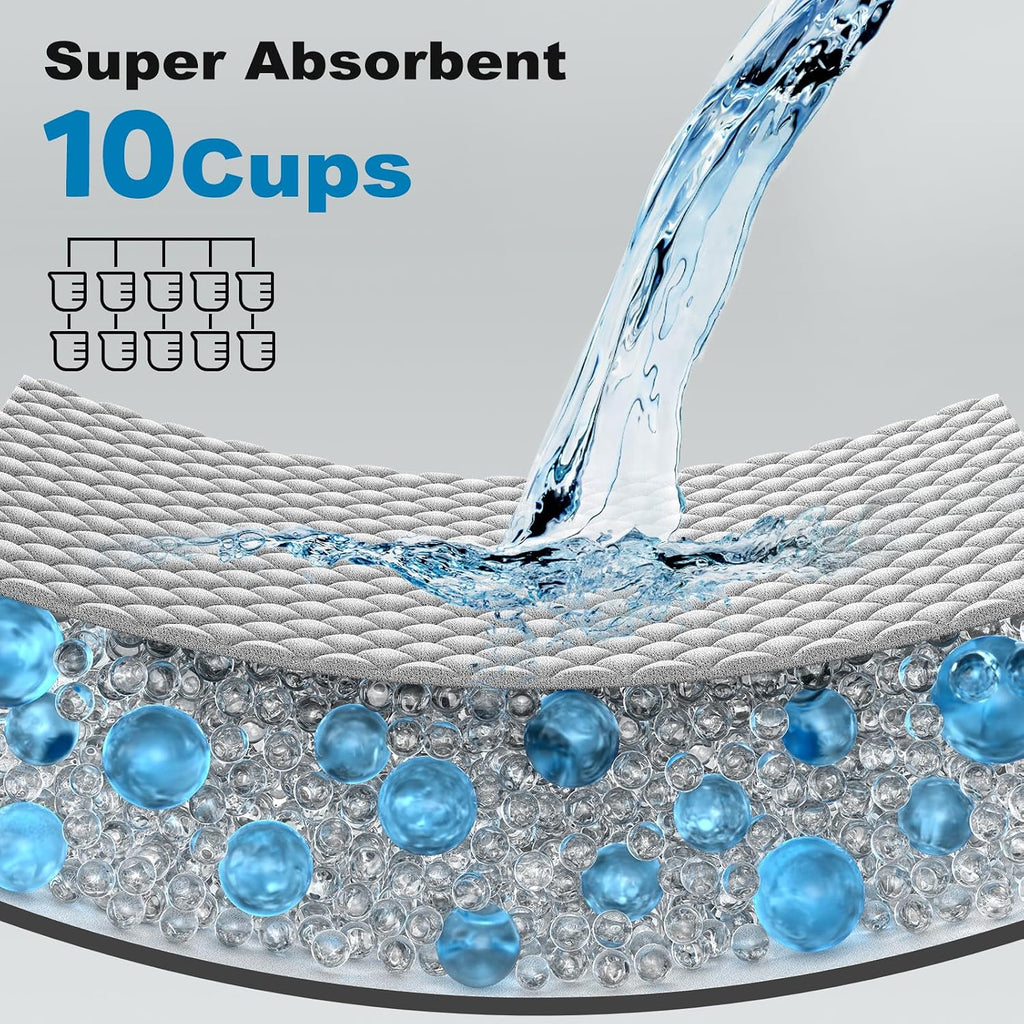MIZOK Pee Pads for Dogs Charcoal Disposable No Leak XL Large 30x36in 35Ct | High Capacity Carbon Absorption, Ultimate Odor Control, Heavy Duty Pee Pads, Perfect for Large Breeds and Overnight Use