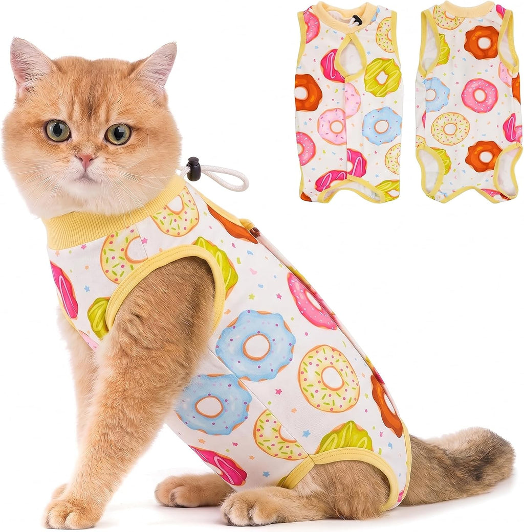 Avont Cat Recovery Suit - Kitten Onesie for Cats After Surgery