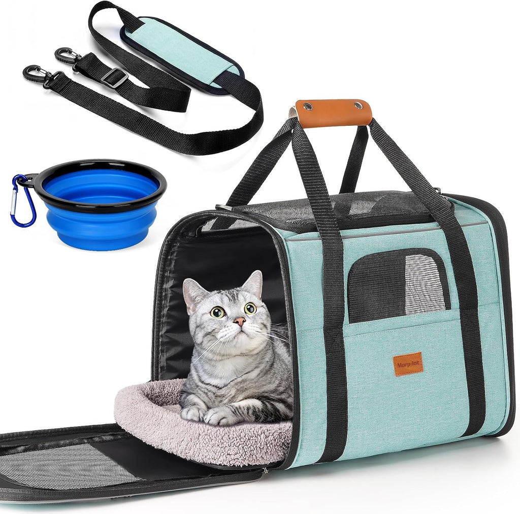Morpilot Pet Carrier for Large Cats, Puppies & Small Dogs Up to 20lbs