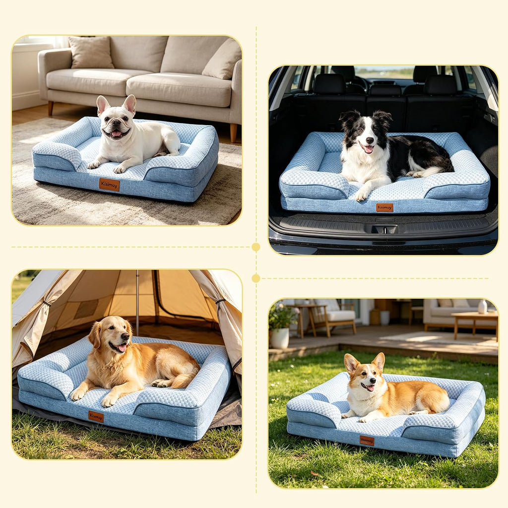 Cooling Orthopedic Dog Bed, Waterproof Washable Dog Bed