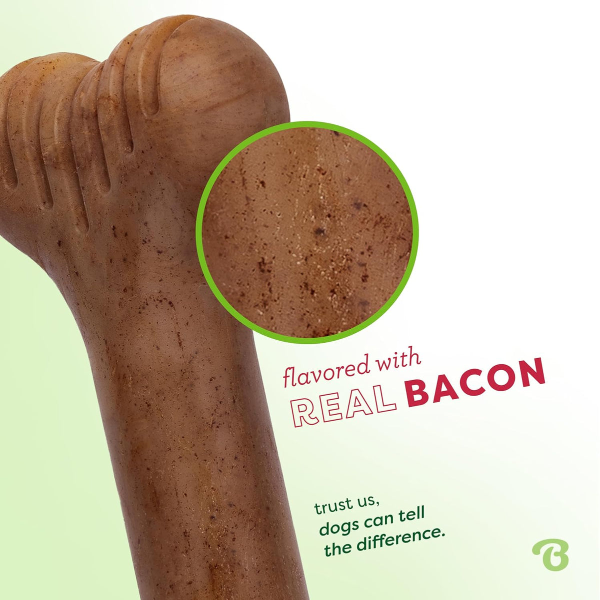 Benebone Bone Dog Chew Toy for Aggressive Chewers, Real Bacon, Small | Durable, Super Chewer, Made in USA, Dog Bones, Long-Lasting, A Size for Every Dog, Keeps Them Busy